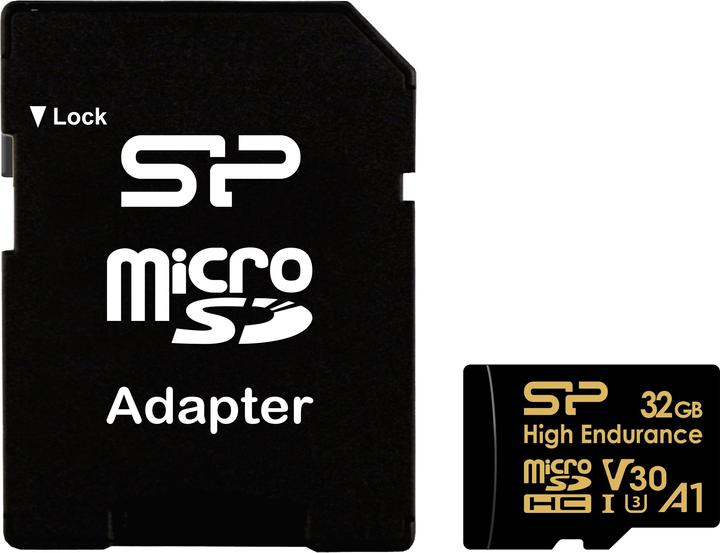 Productafbeelding Silicon Power 32Go MicroSD-kaart Gouden (32 GB, microSDHC, U3, UHS-I)