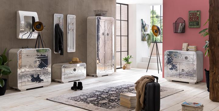 Produktbild SIT Möbel Kommode Aero silber (80 x 90 x 40 cm)