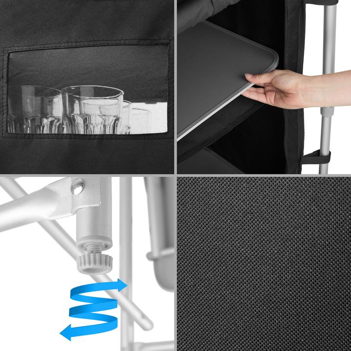 Actual product image tectake Camping kitchen 172x52x104cm