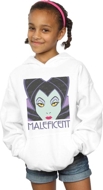 Actual product image Disney Girls Maleficent Cropped Head Hoodie (128)
