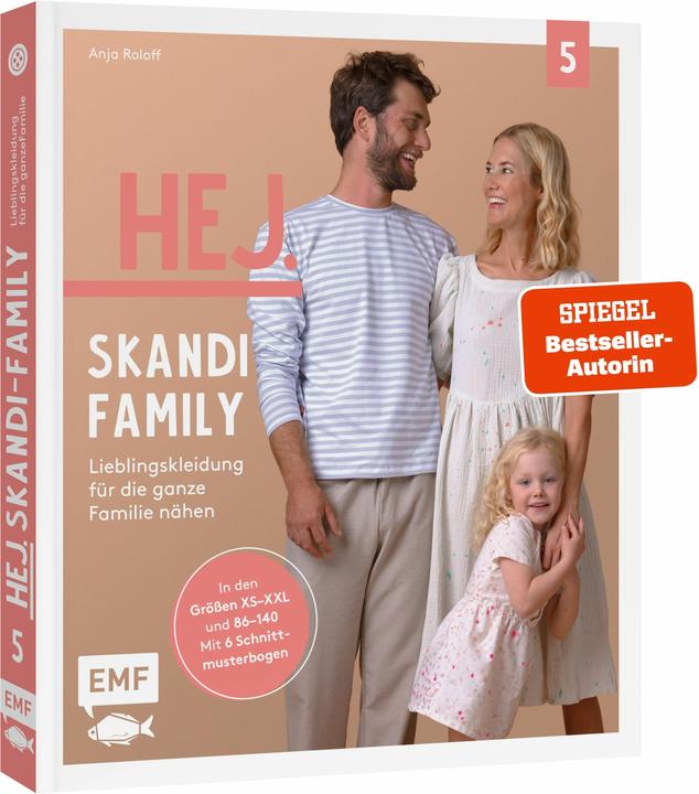 Produktbild Hej. Skandi-Family – Band 5 – Lieblingskleidung für die ganze Familie nähen (Deutsch, Anja Roloff, 2024)