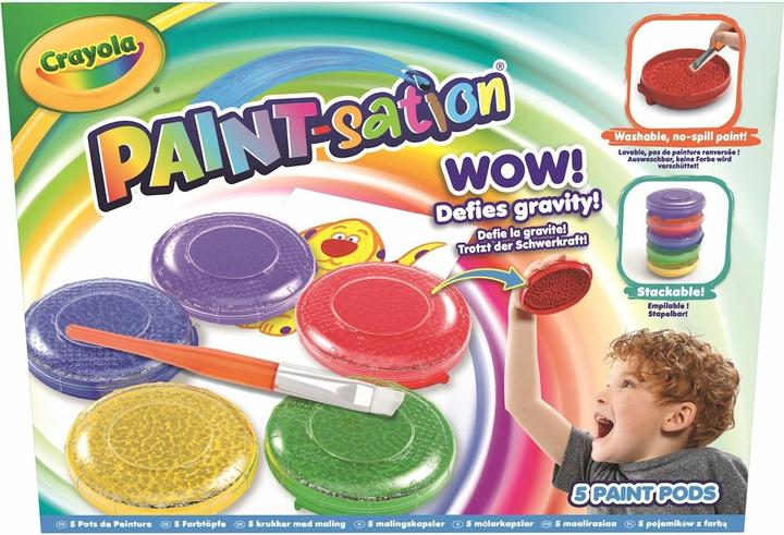 Actual product image Crayola Paint Sation colors in pot