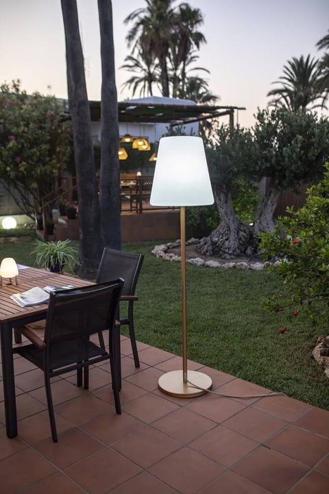 Produktbild Newgarden LOLA SLIM 180 LED Stehlampe rose gold 180cm dimmbar + Controller E27 Innen & Aussen IP65 (860 lm, E27, IP65)