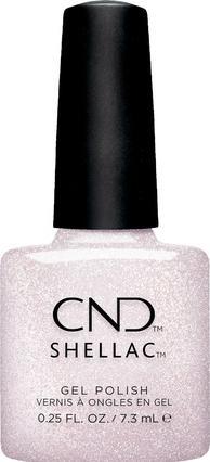 Actual product image CND Shellac Night Brilliance Semi-Transparent Gold Glitter UV Nail Polish Gleam & Glow Collection (Gold, Gel-Effect Nail Polish)
