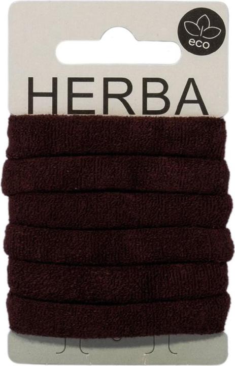 Produktbild Herba Ecofriendly Haarbinder, braun, Ø 5 cm, 6 Stk