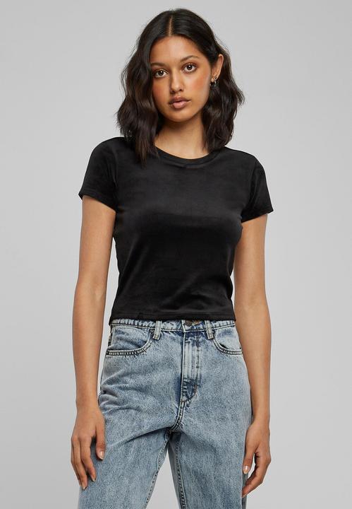 Actual product image Urban Classics Ladies Short Velvet Tee (XL)