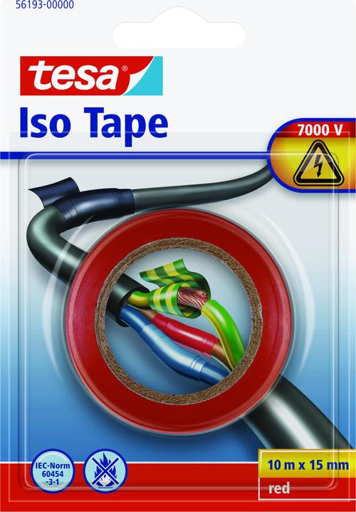 Actual product image tesa Electrical insulating tape, heat-resistant adhesive tape for insulating, repairing & bundling (15 mm)