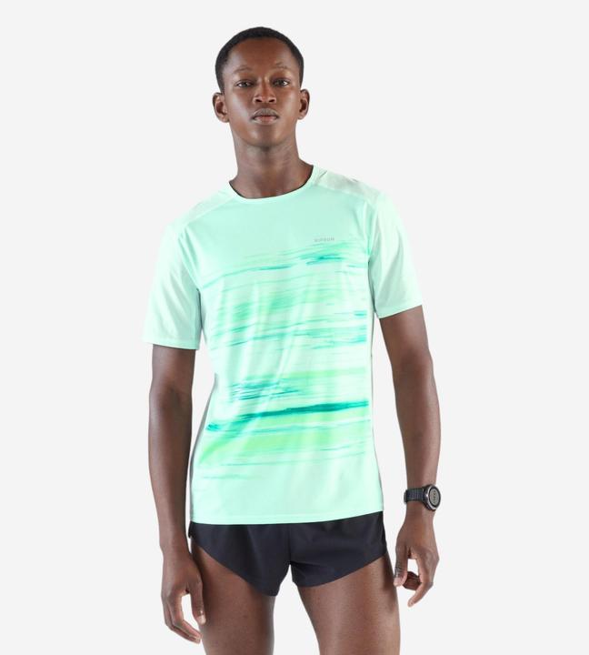 Immagine prodotto Kiprun Laufshirt kurzarm Herren atmungsaktiv - grün (L)