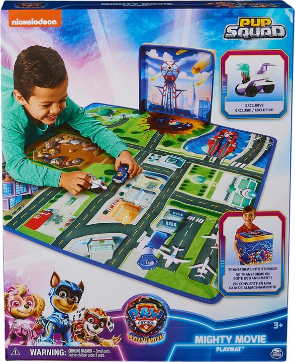 Produktbild Spin Master Paw Patrol: Der Mighty Kinofilm, Pup Squad-Spielunterlagen-Geschenkset mit Mighty Pups Chase und Vee