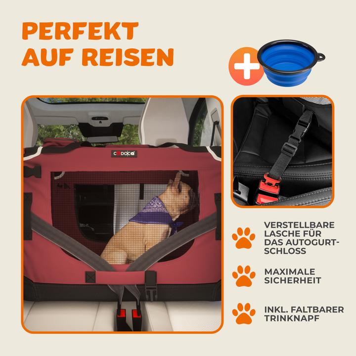 Immagine prodotto Cadoca Trasportino per Animali S/M/L/XL/XXL (Cane, Pieghevole, Lavabile)