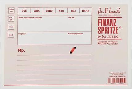 Produktbild TOP Finanzspritze (Geschenktüte, 1 x)