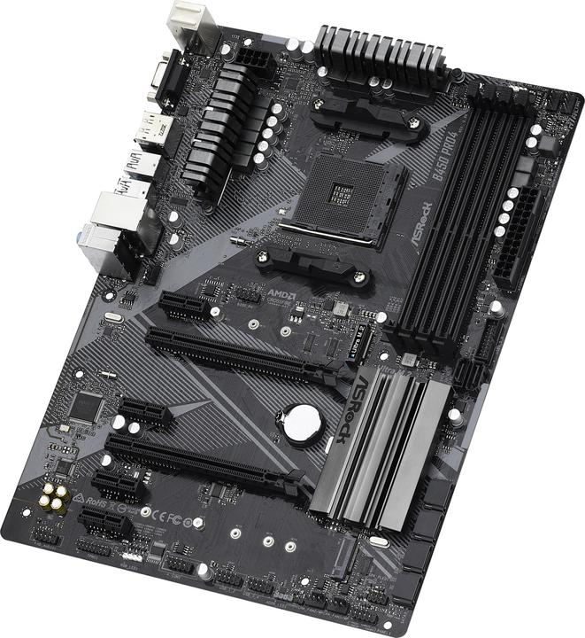 Actual product image AsRock Mainboard B450M Pro4 2.0 (AM4, AMD B450, mATX)
