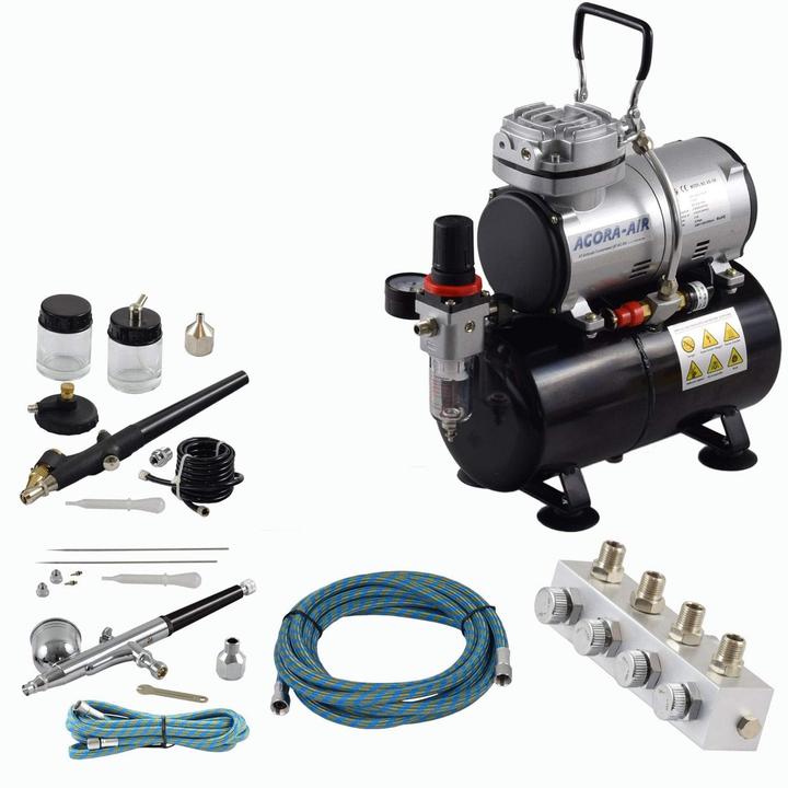 Produktbild Agora-Tec Airbrush Komplett-Set (3 l)