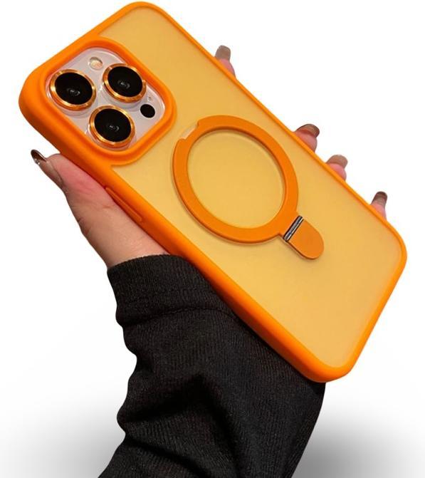 Produktbild RPD Apple iPhone 16 Plus - MagSafe Stand Etui mit Kameraschutz, orange, Matt (Apple iPhone 16 Plus)