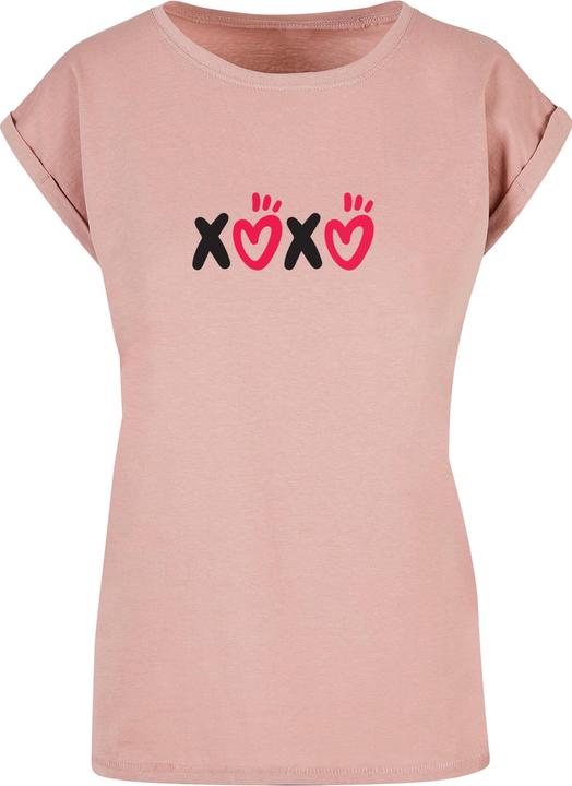 Actual product image Merchcode Ladies Valentines Day - XOXO Extended Shoulder Tee - 112689 (L)