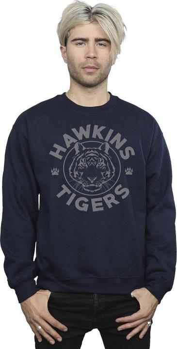 Immagine prodotto Netflix Stranger Things Hawkins Grey Tiger Felpa Uomo (XXL)