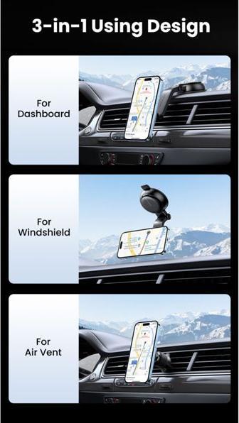 Actual product image Ugreen MagSafe Car charger 2-in-1