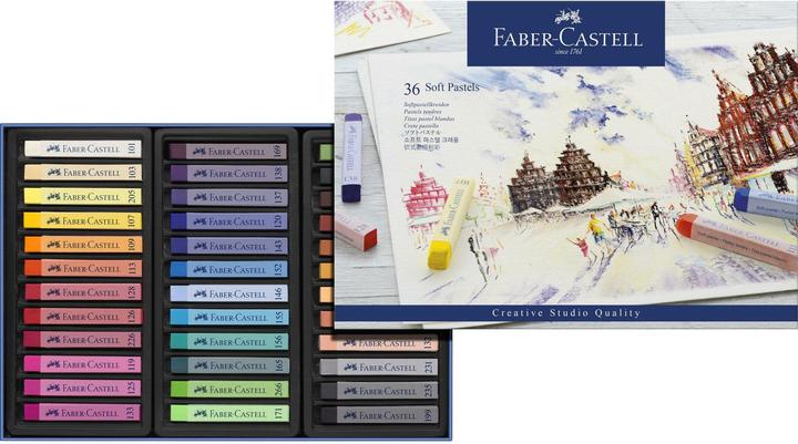 Image du produit Faber-Castell Craies pastel douces (Multicolore, 36 x)