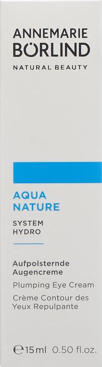 Actual product image Annemarie Börlind AQUANATURE Upholstering eye cream (Crème, 15 ml, Day + Night)