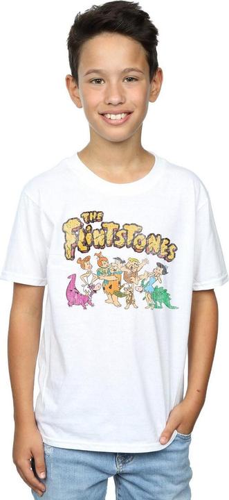Actual product image The Flintstones Boys Group Distressed T-Shirt (128)