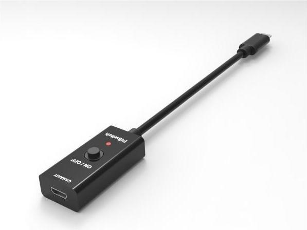 Actual product image Cana kit RSP-PISWITCH - Micro USB Plug to Micro USB Socket with Power Switch, Black