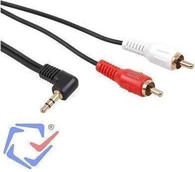 Produktbild Maclean Cable Audio Jack 3"sup1/2/sup vers 2 x RCA 1 m (1 m)