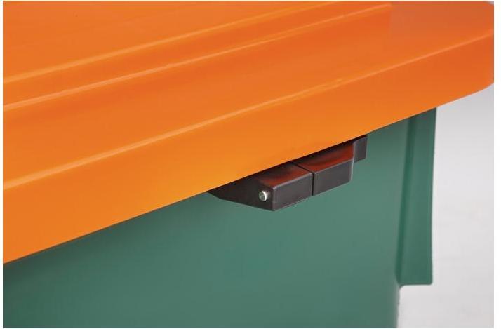 Image du produit Craemer Bac à sable L945xl725xH930 mm 400 l HD-PE vert/orange sans goulotte de prélèvement