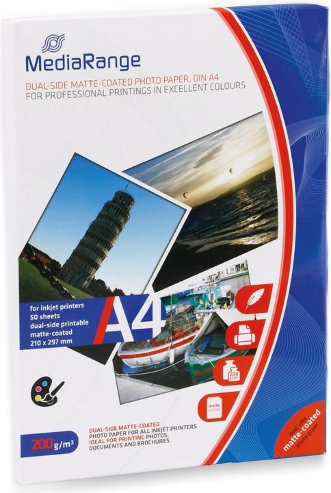 Image du produit MediaRange Papier photo (200 g/m², A4, 1 x)
