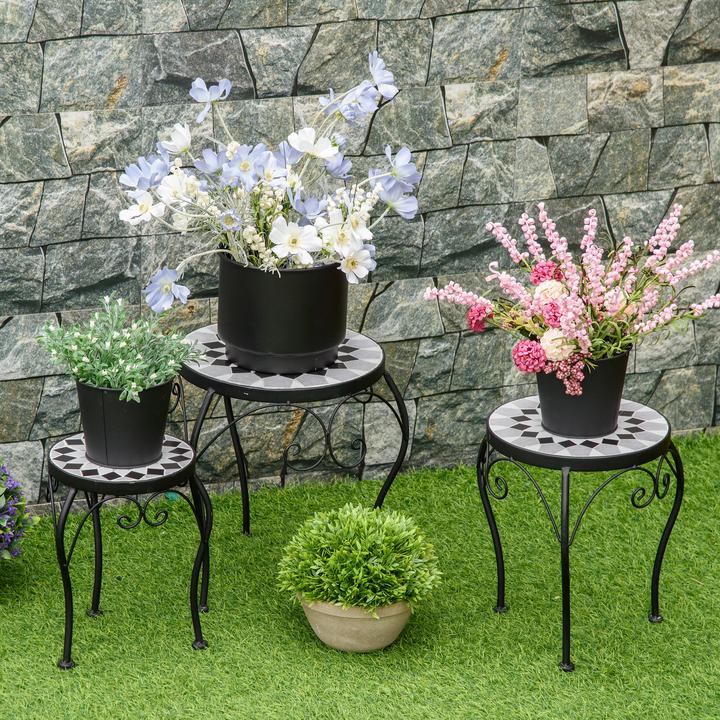 Produktbild Outsunny Blumenständer mit Metallrahmen