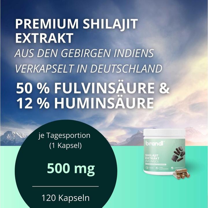 Immagine prodotto Brandl Capsule di shilajit (1 Pezzo/i, Pillole, 80 g)