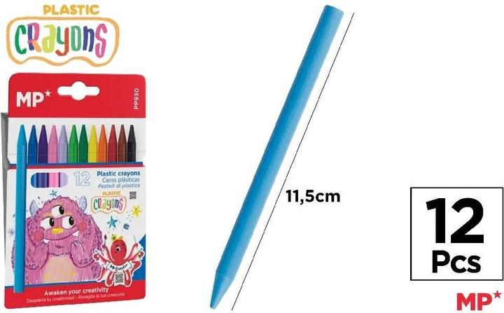 Immagine prodotto Main paper Wachsmalstifte 12 Farben (Multicolore, 12 x)