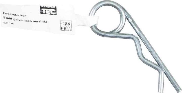 Immagine prodotto Rewwer Tec Perno a molla da 5,0 mm, zincato, con bandiera EAN