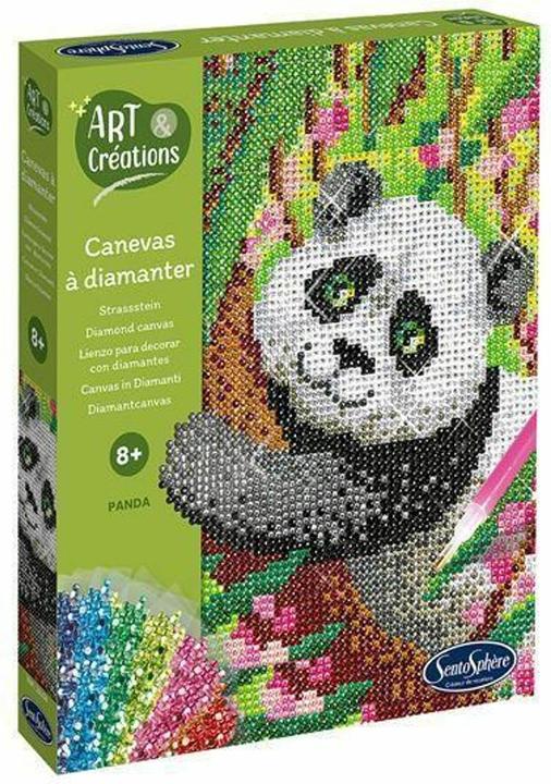 Sentosphere Panda-Diamant-Leinwand