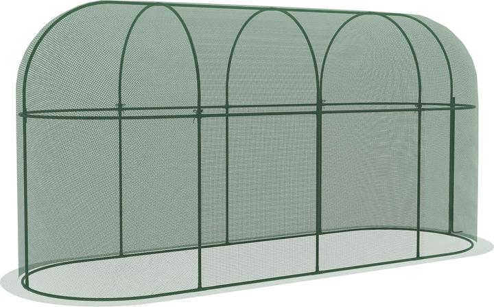 Produktbild Outsunny Pflanzenschutznetz mit Gestell und Reisverschluss