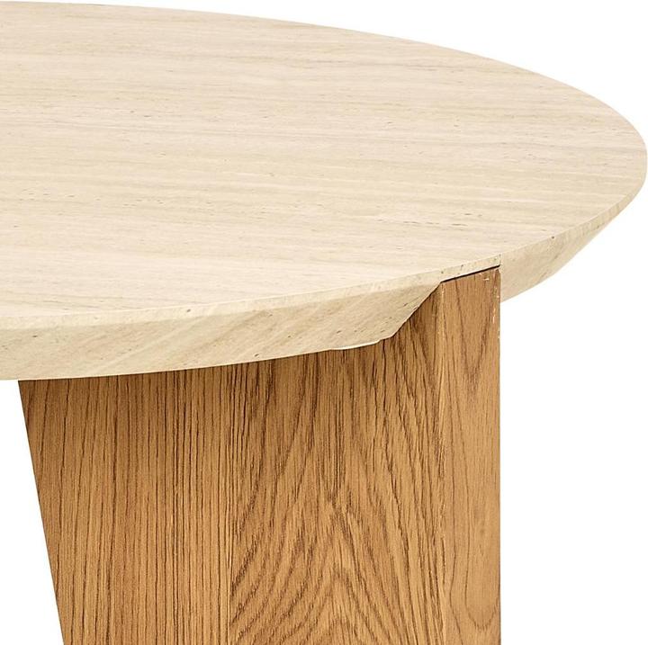 Image du produit AC Design Table d'appoint Dockland papier brut travertin (50 x 50 cm)