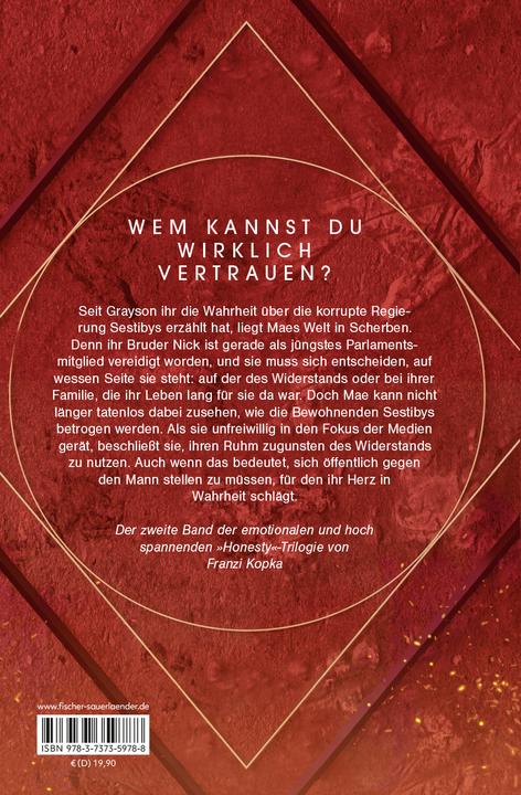 Produktbild Honesty. Was die Lüge uns kostet (Deutsch, Franzi Kopka, 2024)