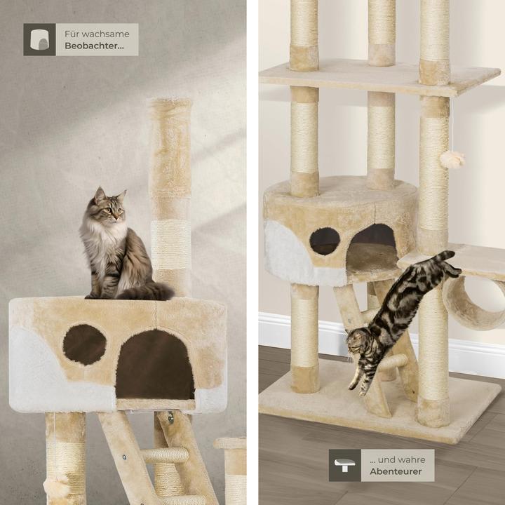 Produktbild tectake Hansi (260 cm, Beige, Weiss)