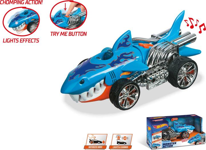 Immagine prodotto Mondo Hot Wheels: Monster Action - Sharkcruiser