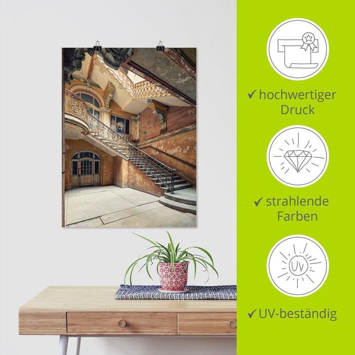 Produktbild Artland Lost Places Verlassene Orte Treppenhaus U4YC (45 x 60 cm)