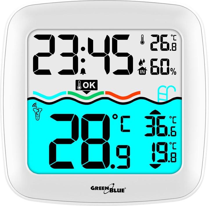Actual product image Greenblue Pool thermometer with GB216 weather station