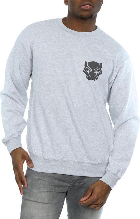 Produktbild Black Panther Schwarz auf Schwarz Brust drucken Baumwolle Sweatshirt (S)