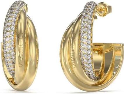 Produktbild Guess Original gold-plated earrings with zircons Perfect JUBE04064JWYGT/U (Surgical steel)