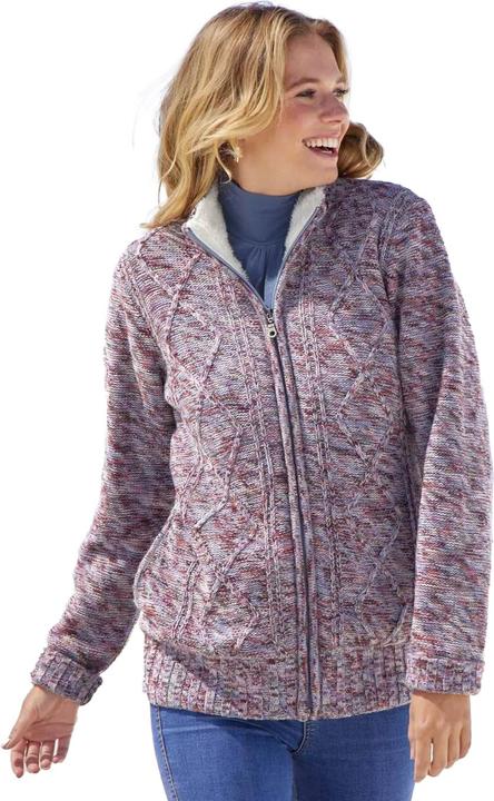 Produktbild Atlas For Women Melierte Strickjacke mit Fleecefutter (44 D)