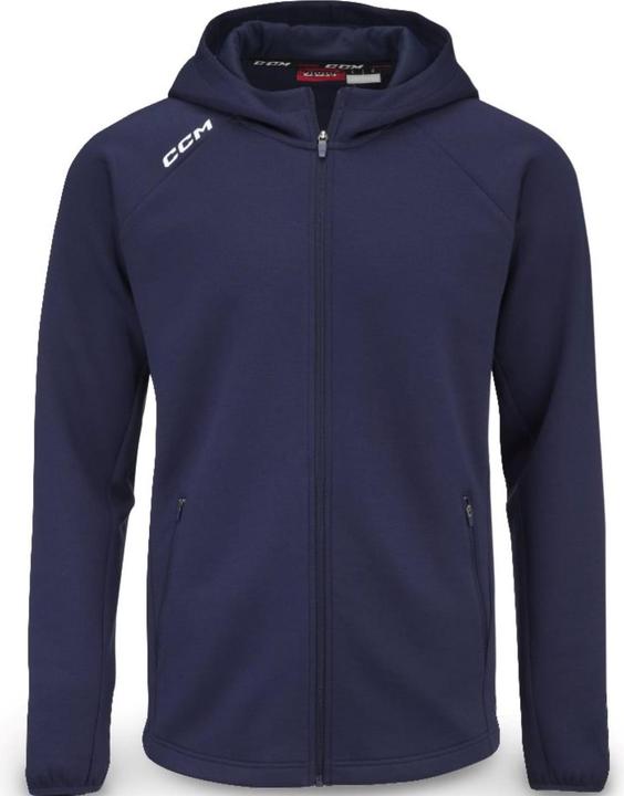 CCM Kapuzenpullover mit durchgehendem Reissverschluss (Schwarz, XS) (XS)