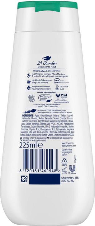 Produktbild Dove Pflegedusche Advanced Care Hydra Aloe und Birkenwasser (225 ml)