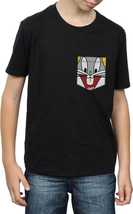 Image du produit Looney Tunes - T-shirt BUGS BUNNY FACE FAUX POCKET - Garçon (152, 158)