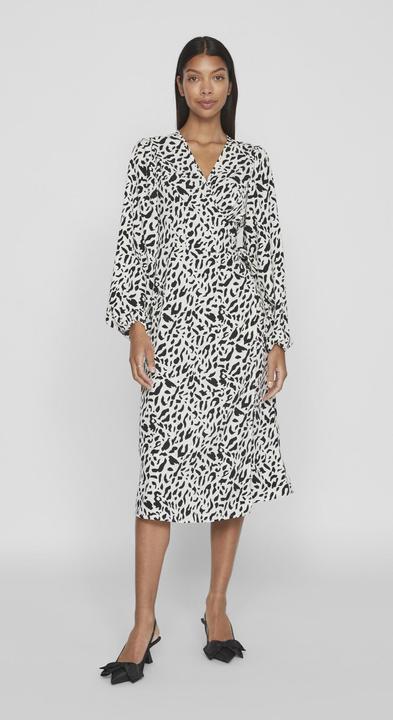 Actual product image Vila Long-sleeved midi wrap dress (36)