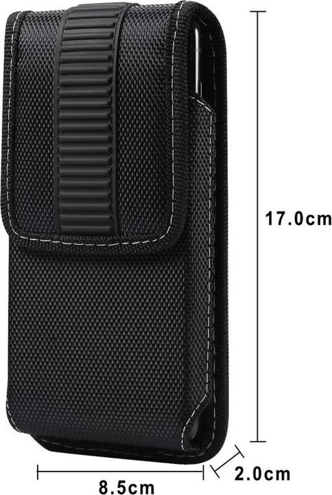 Actual product image Cover-Discount Vertical Oxford Belt Bag with Clip 17cm / XL