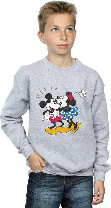 Actual product image Disney Boys Mickey Mouse Mickey And Minnie Kiss Sweatshirt (116)