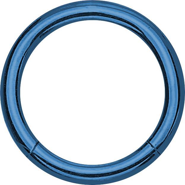 Actual product image Star Piercing Micro segment ring dark blue (without brass, Surgical steel 316L)